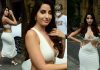 Nora Fatehi wore such a deep neck dress, the actress was seen pulling again and again, see bold video