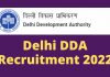 DDA Recruitment 2022