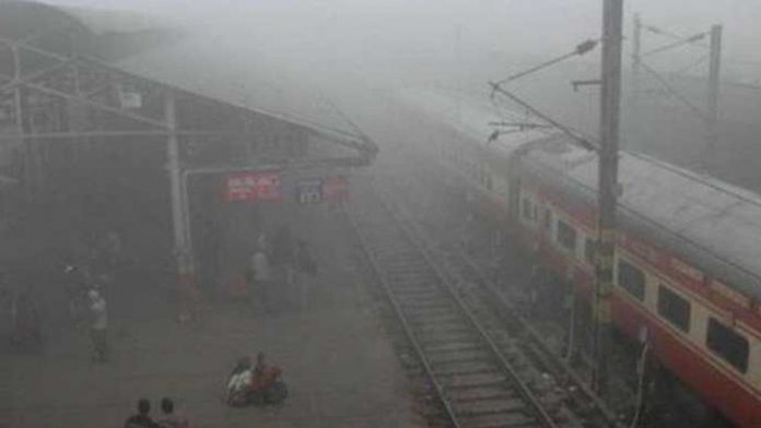 Due to fog, 16 trains are running late today in the northern railway zone